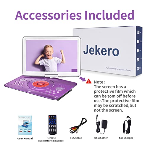 Jekero ポータブルDVDプレーヤー16.9型 Amazon | Jekero ポータブルDVDプレーヤー 16.9型 液晶14.1